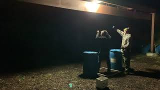 Steel Challenge at night from Howell Gun Club- Match is Nov 28 @5pm