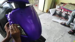 Hero Pleasure full wrapping sticker and modified Vinster