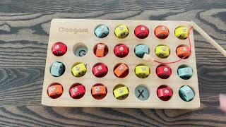 Wooden Magnetic Fish Game REVIEW - Perfect for letters, colors and fine motor skills