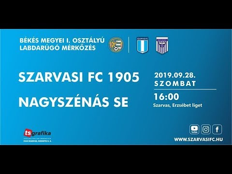 Szarvasi FC 1905 - Nagyszénás SE: 8-1 (2019.09.28)