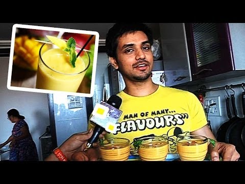 Actor Shakti Arora makes Mango milkshake