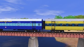 ICF Blue Coach Coupling Memu Coach | BUMPY RAILROAD | Train Simulator | Railworks 3 | ATG GAMERZ