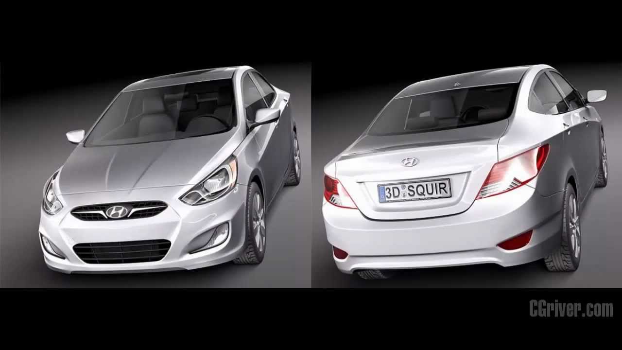Hyundai accent 3d model