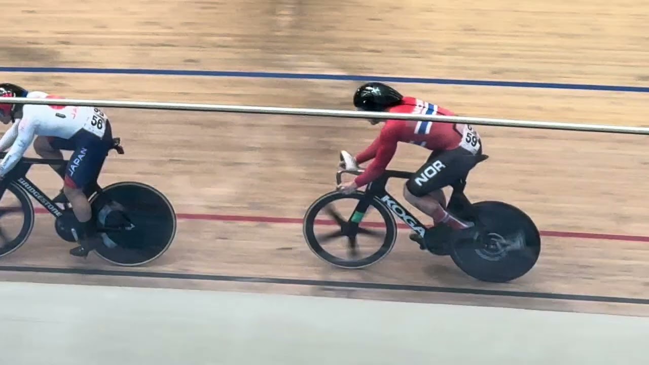 UCI WC 26 Men’s kierin repechage Rd 1 ht 1