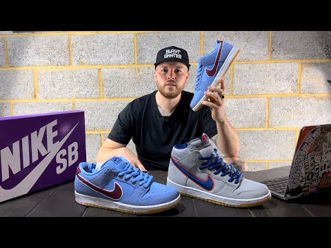 Nike SB Dunk NY Mets High on feet with lace swap how to style with