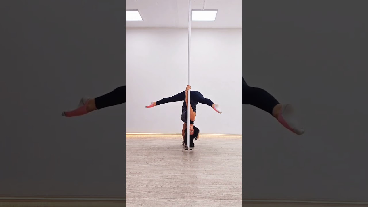 трюки на пилоне Pole-dance 😌