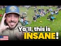 American Reacts to the UK’s Wild Cheese Rolling Contest 2025 🧀💀