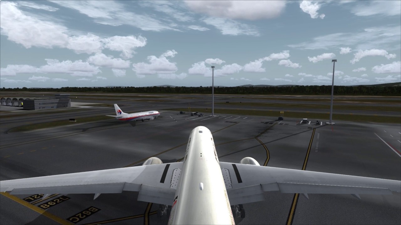 Etihad 777-300ER taxi to parking pos. Kuala Lumpur ++ FSX ...