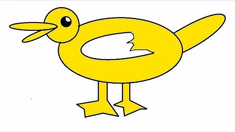 How to draw a duck with ms paint.Easy duck drawing ms paint drawing. Drawing vedio.