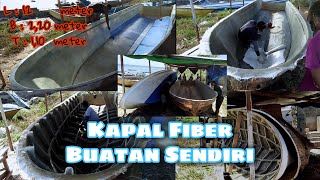 PROSES PEMBUATAN KAPAL FIBERGLASS || Tahapan Pembuatan Lambung Kapal || Laminasi Part 1