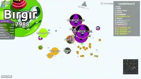AGAR.IO SERVER TAKEOVER WITH BOTS #369 || OP-BOTS.COM