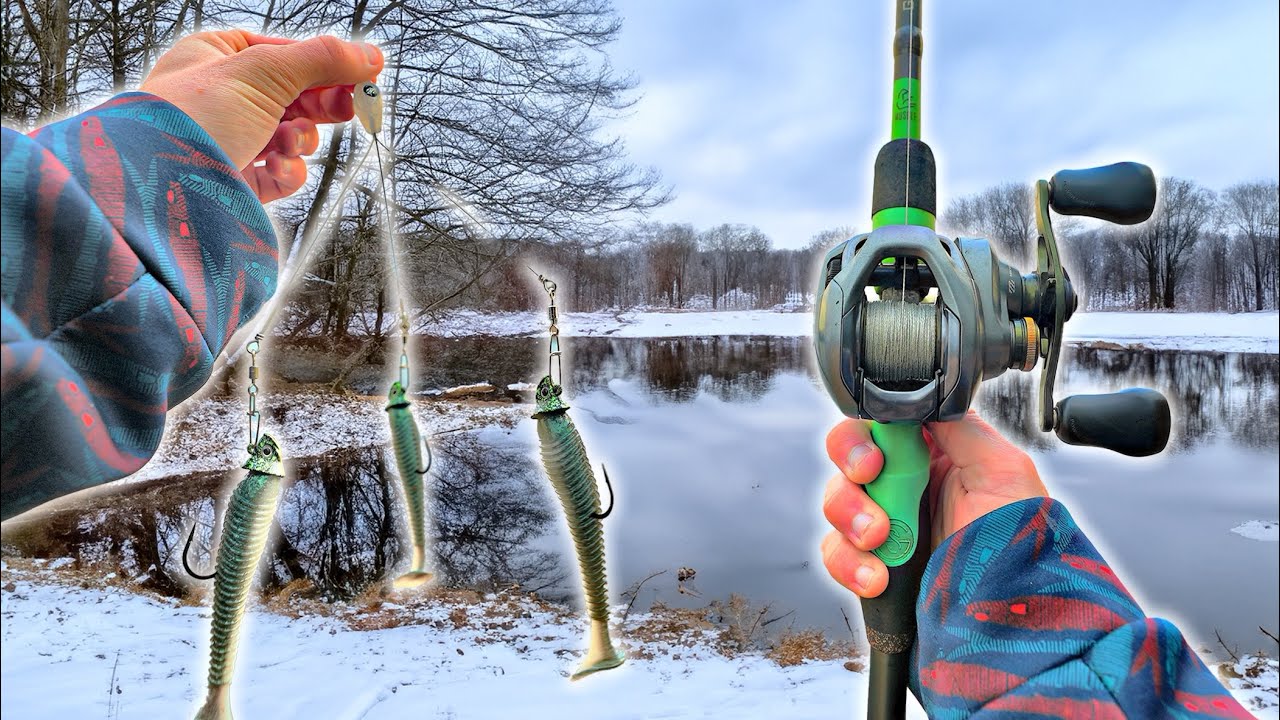Catching GIANT Winter Bass On My FAVORITE Lure (Crazy Eat)