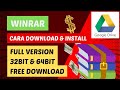 Cara Instal Aplikasi RAR Di Windows 10  Free Download 32bit & 64bit Serta Cara Menggunakannya