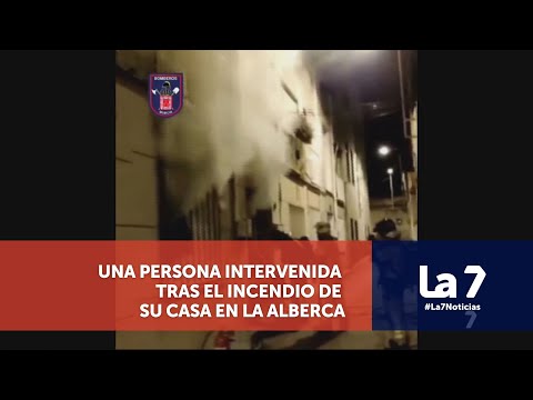 Una persona ha tenido que ser intervenida por un incendio en La Alberca