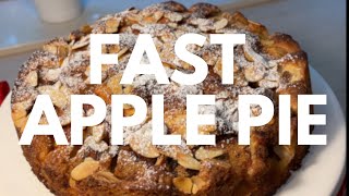 APPLE PIE  FAST AND TASTY. THIS PIE CAN BE MADE WITH NECTARINES, PLUMS, APRICOTS, PEARS OR PEACHES