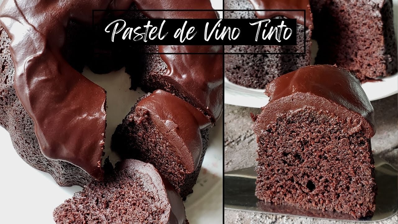 Pastel de Vino Tinto y Chocolate con Ganache - YouTube