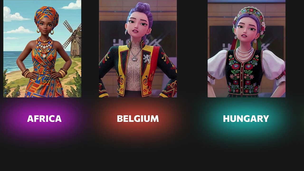 Rumi in 40 Different Countries (K-pop Demon Hunters) | 