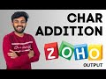 Char Addition, Short Circuit based Questions  ZOHO Round-1 Output Question | Ep-24 | Tamil | code io