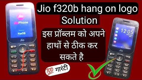 Jio f320b hard reset l Jio f320b hang on logo salution l जिओ  f320b सॉफ्टवेयर प्रोबलम