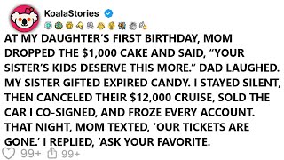 At My Daughter’s First Birthday, Mom Dropped the $1,000 Cake and Said, “Your (Reddit Stories)