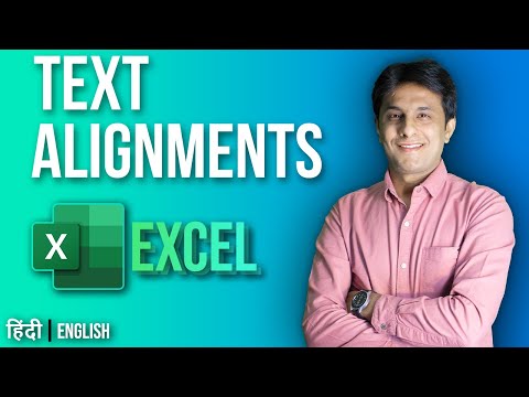 4.2 Alignment of Text | Excel tutorial for Beginner 2022 | Hindi - English by Pavan Lalwani