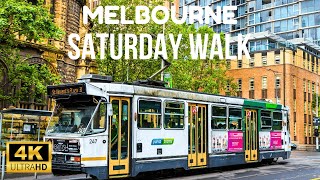 Melbourne Australia Street Walk | Saturday Morning