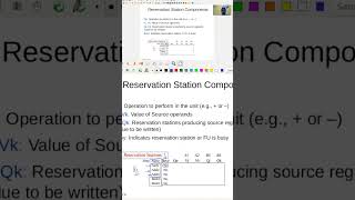 Reservation station in a superscalar processor #digitallogic #placement #engine ering ne