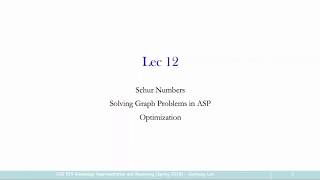 ASU CSE 579 Knowledge Representation (2018) Lec12
