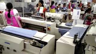 AUTO BUTTON HOLE ATTACH MACHINE | JUKI | OPERATION & METHOD
