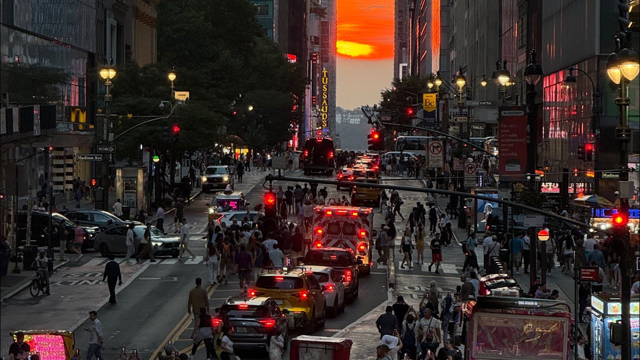 Brewery joe presents Manhattanhenge July 11, 2025