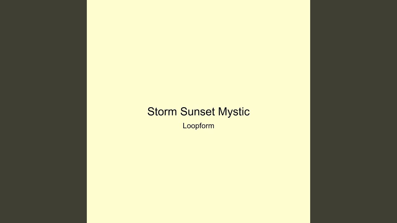 Storm Sunset Mystic
