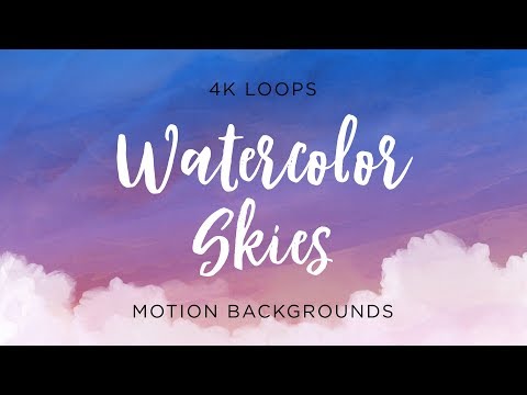 Watercolor Sky Video Backgrounds, a Background Graphic by Enchanted Studios (Thumbnail 4 of 4)