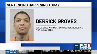 Derrick Groves to be sentenced on murder charges Thursday