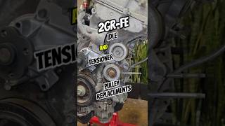 Aftermarket replacement idle & tensioner pulley options for the Toyota 2GRFE