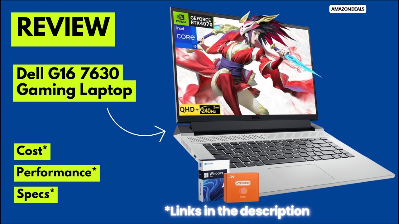 🔥 Dell G16 7630 Gaming Laptop Review | RTX 4070 + Intel i9-13900HX | 240Hz QHD+ Beast!