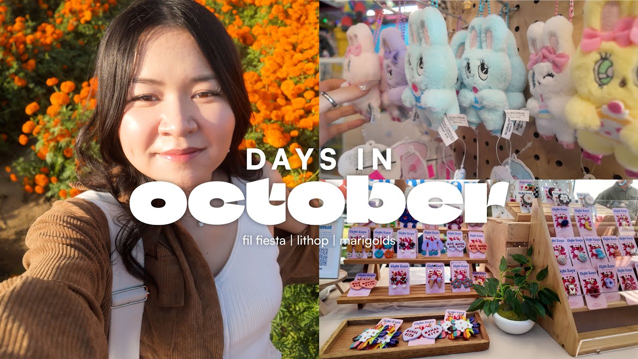 october days | filipino fiesta, literature hop, marigold field