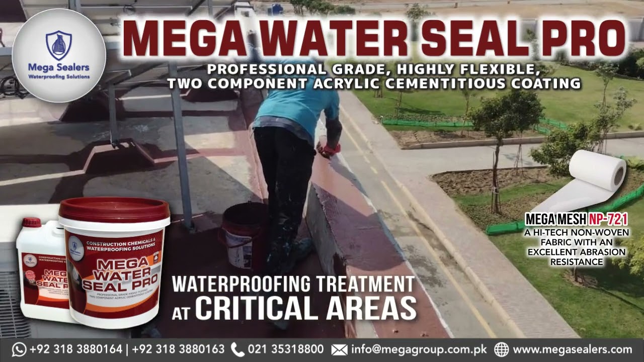Critical Areas Waterproofing  - Mega Water Seal Pro