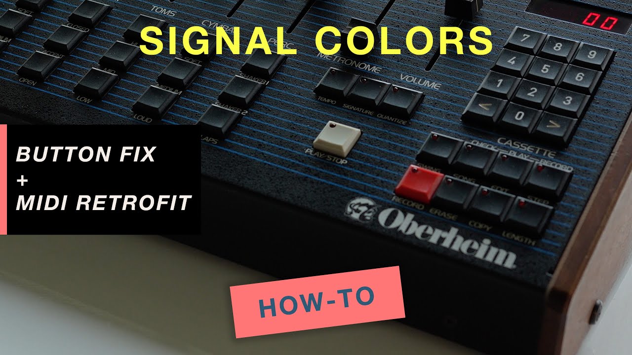 Oberheim DX Button Fix and MIDI Retrofit / Upgrade