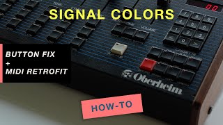 Oberheim DX Button Fix and MIDI Retrofit / Upgrade