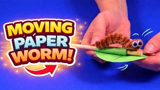 Diy Moving Paper Worm Easy Crawling Craft For Kids