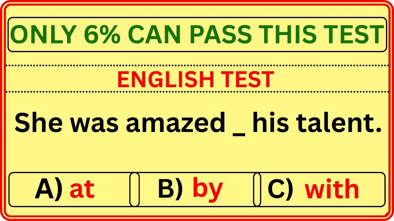 English Grammar Test That Proves Your IQ 🧠🔥 | Only 1% Get All Correct
