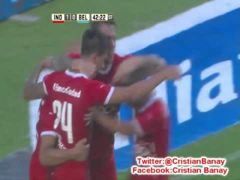 El grito de gol ensordecedor de los hinchas de Independiente - YouTube