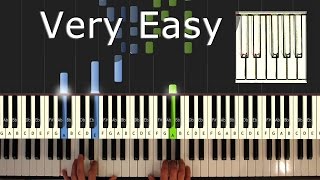 Video thumbnail of "Flea Waltz - Flohwalzer - Piano Tutorial Esay - How to play - Synthesia"