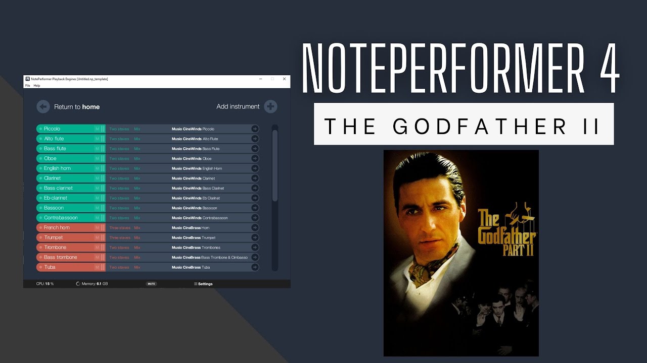Noteperformer 4 - The Godfather II - The Immigrant