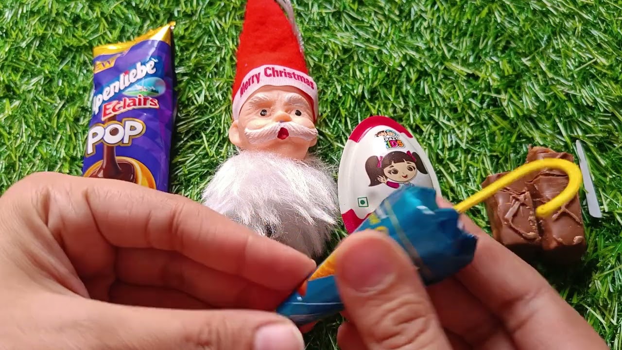 Some lot's of Candies with santa/ASMR chocolate unboxing video/chocolate candy unboxing videos 