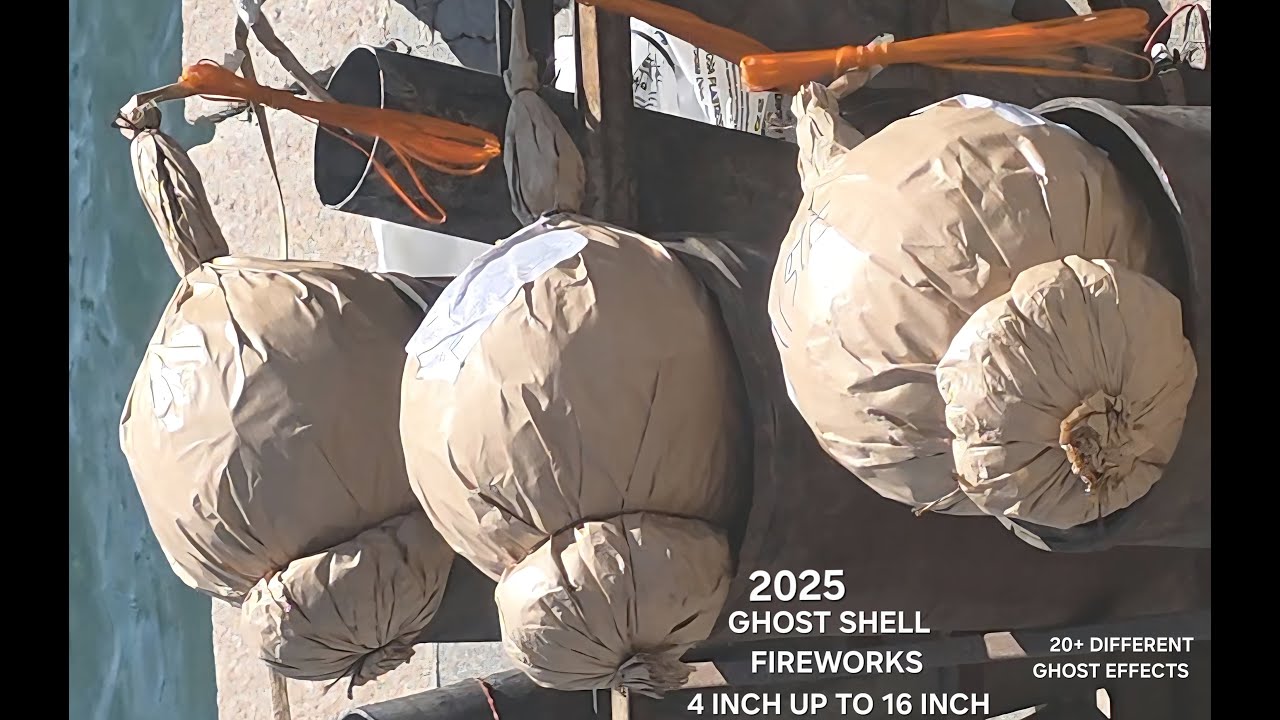 GHOST SHELL FIREWORKS - 4 INCH UP TO 16 INCH SHELLS