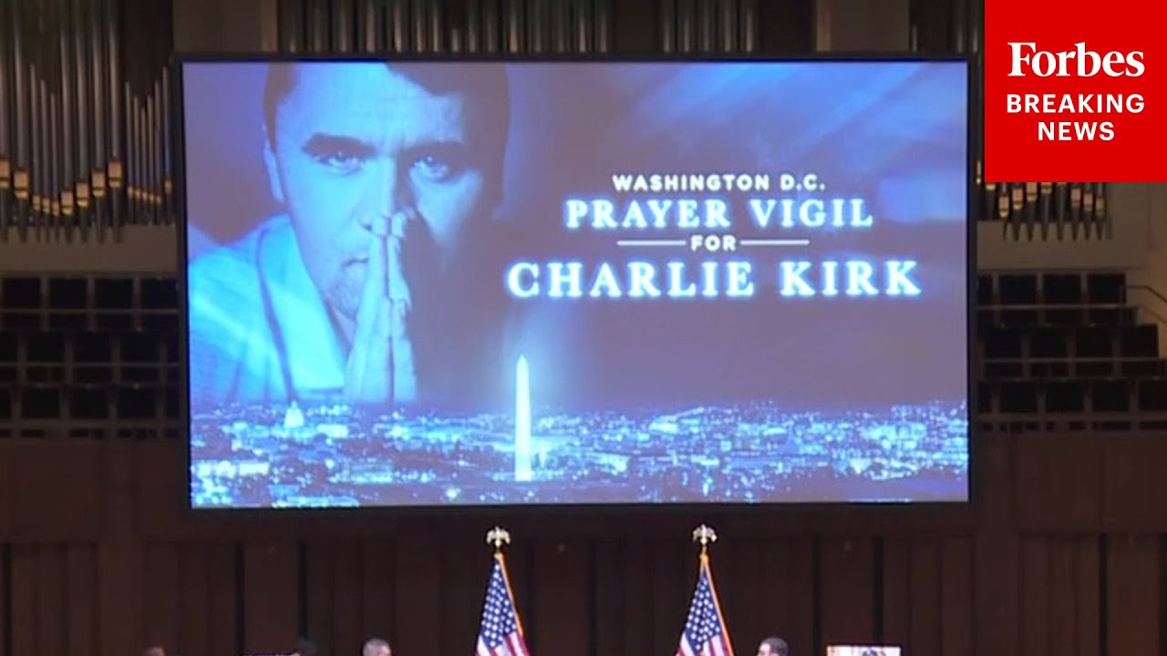 LIVE: Prayer Vigil Held For Charlie Kirk At The Kennedy Center In Washington, D.C. - YouTube