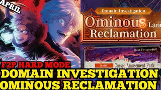 Domain investigation OMINOUS reclamation jujutsu kaisen phantom parade (HARD) 