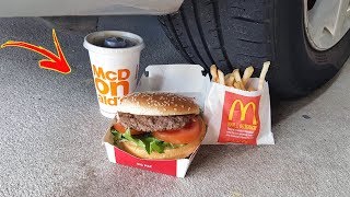 Car Vs Mcdonalds Big Mac Experiment 1 Asmr Slowmo 车Vs麦当劳 巨无霸