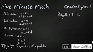 Algebra 1 Properties of Equality Gina Wilson All Things Algebra Properties Of Equality